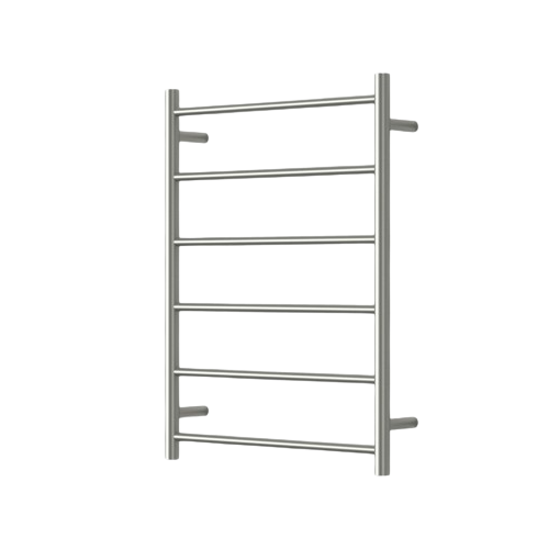 Mirage 6 Bar Heated Towel Rail - brushed-nickel