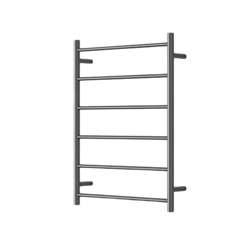 Mirage 6 Bar Heated Towel Rail - gun-metal