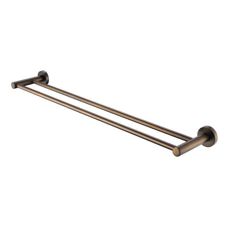 Mirage Double Towel Rail 750mm Antique Brass