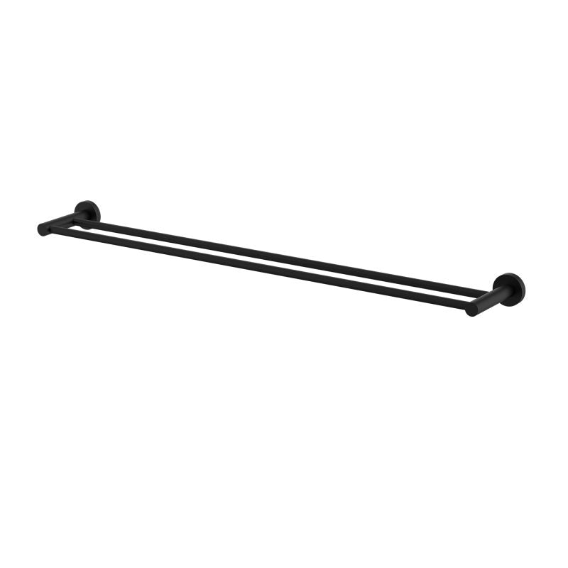Mirage Double Towel Rail 750mm - matte-black