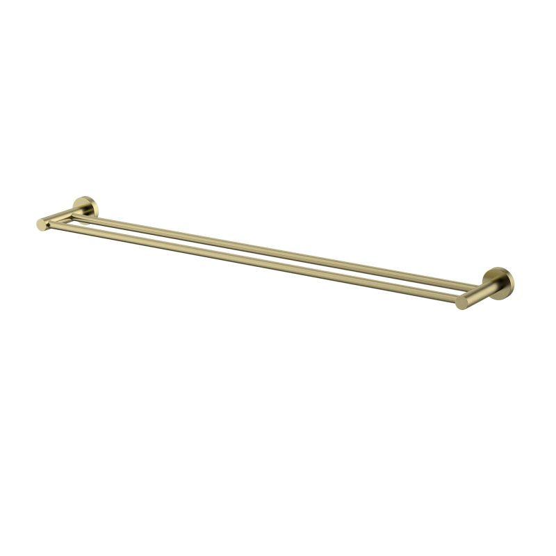 Mirage Double Towel Rail 750mm - brushed-bronze