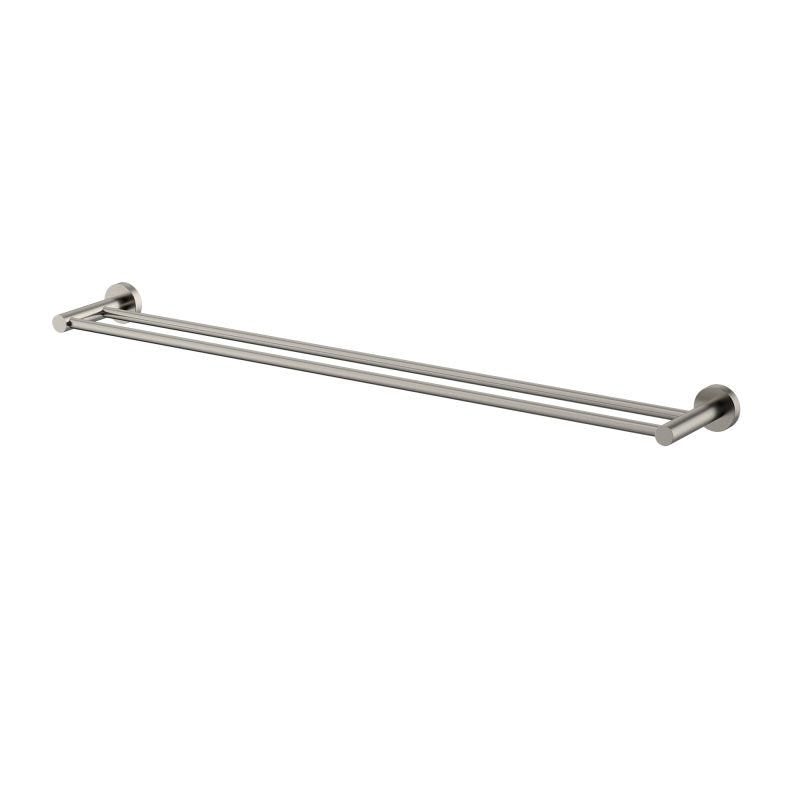 Mirage Double Towel Rail 750mm - brushed-nickel