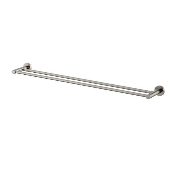 Mirage Double Towel Rail 750mm - brushed-nickel