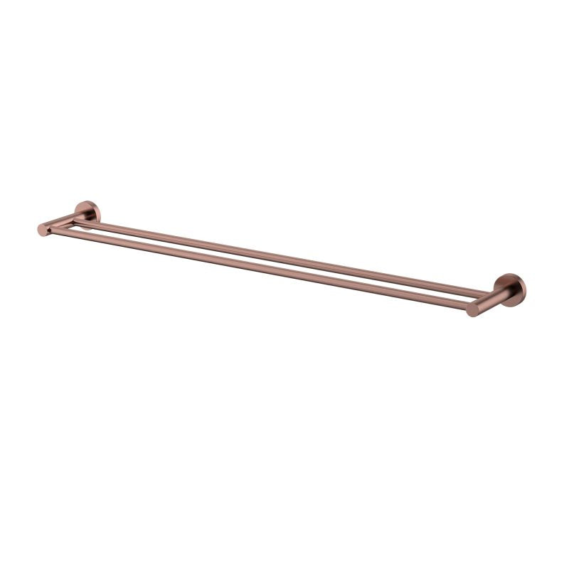 Mirage Double Towel Rail 750mm - champagne