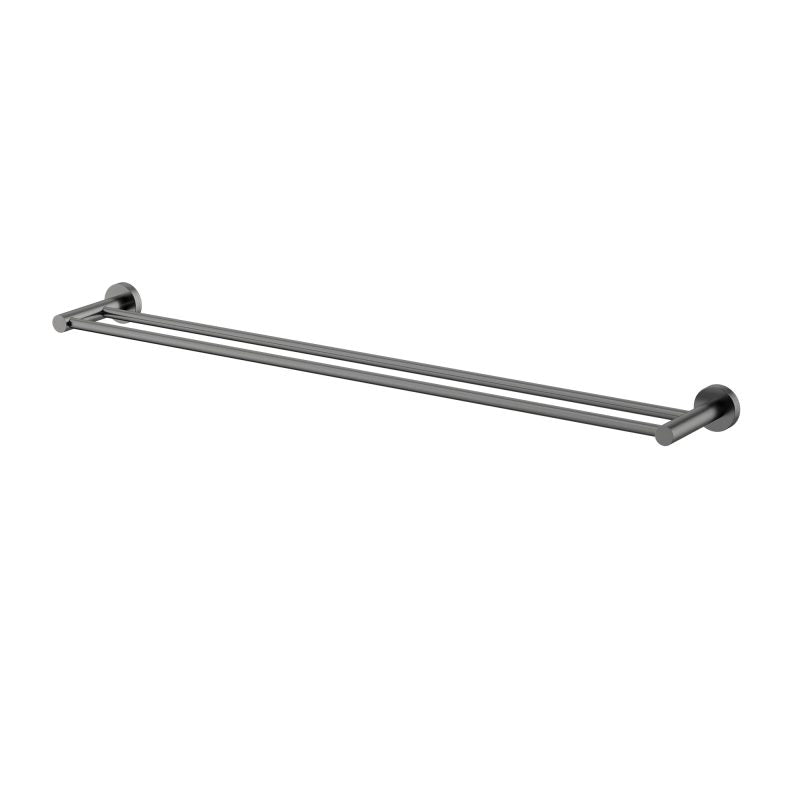 Mirage Double Towel Rail 750mm - gun-metal