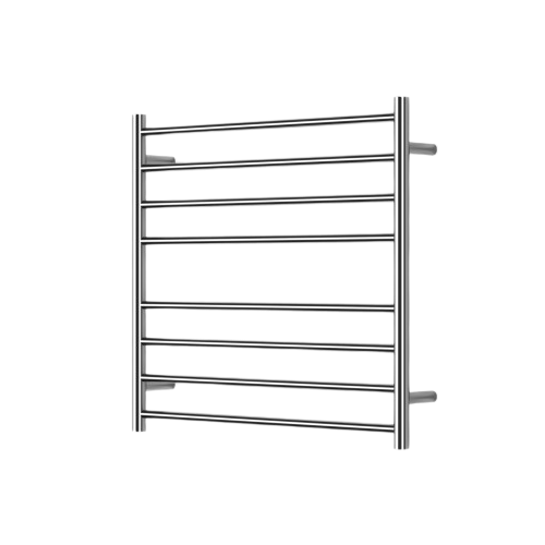 Mirage 8 Bar Wide Heated Towel Rail - chrome