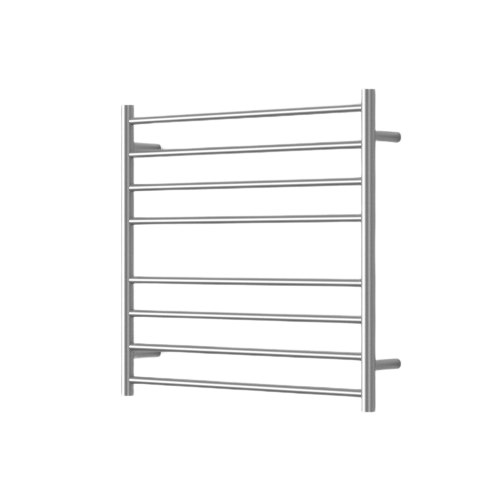 Mirage 8 Bar Wide Heated Towel Rail - brushed-chrome