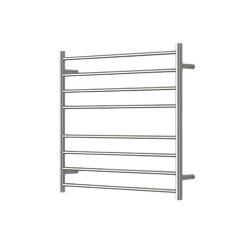 Mirage 8 Bar Wide Heated Towel Rail - brushed-nickel
