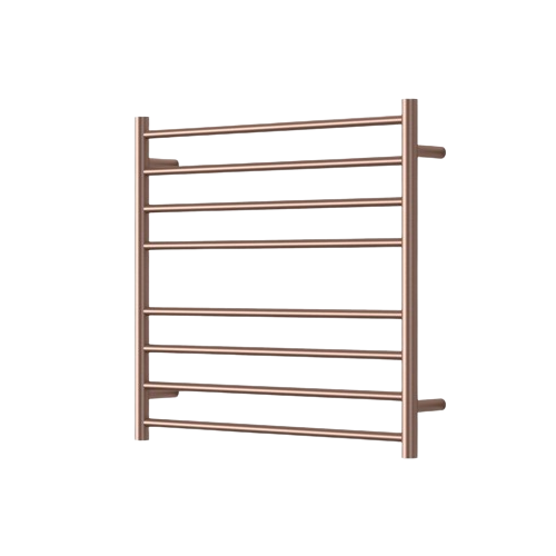 Mirage 8 Bar Wide Heated Towel Rail - champagne