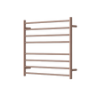 Mirage 8 Bar Wide Heated Towel Rail - champagne