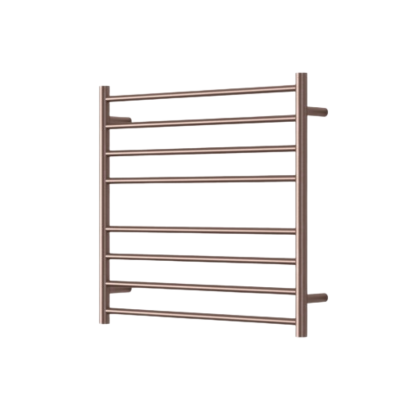 Mirage 8 Bar Wide Heated Towel Rail - dusk