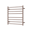 Mirage 8 Bar Wide Heated Towel Rail - dusk