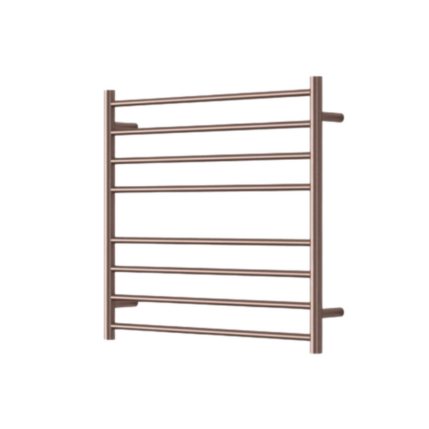 Mirage 8 Bar Wide Heated Towel Rail - dusk