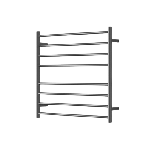 Mirage 8 Bar Wide Heated Towel Rail - gun-metal
