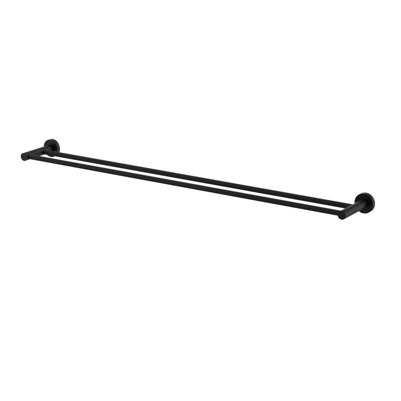 Mirage Double Towel Rail 900mm - matte-black