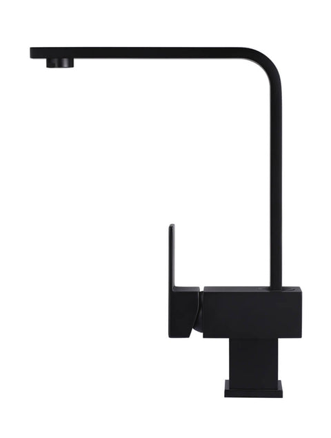 Meir Square Kitchen Mixer Tap, Matte Black
