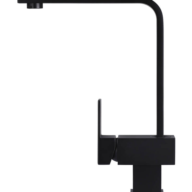 Square Kitchen Mixer Tap - Matte Black