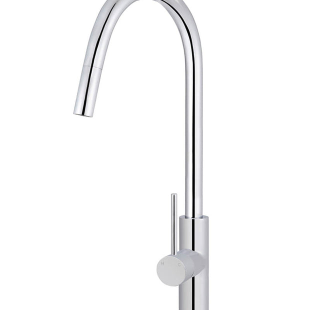 Round Piccola Pull Out Kitchen Mixer Tap