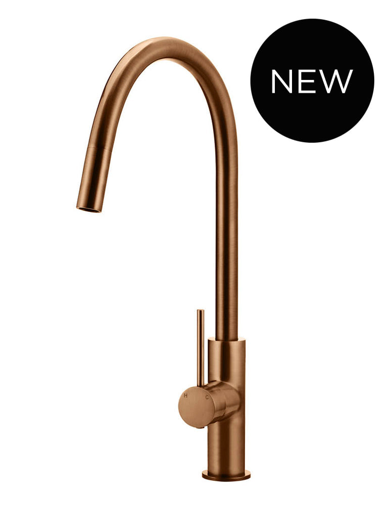 Round Piccola Pull Out Kitchen Mixer Tap