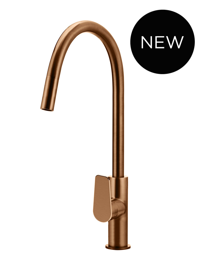 Round Paddle Piccola Pull Out Kitchen Mixer Tap