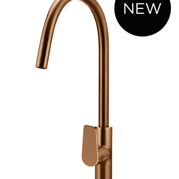 Round Paddle Piccola Pull Out Kitchen Mixer Tap
