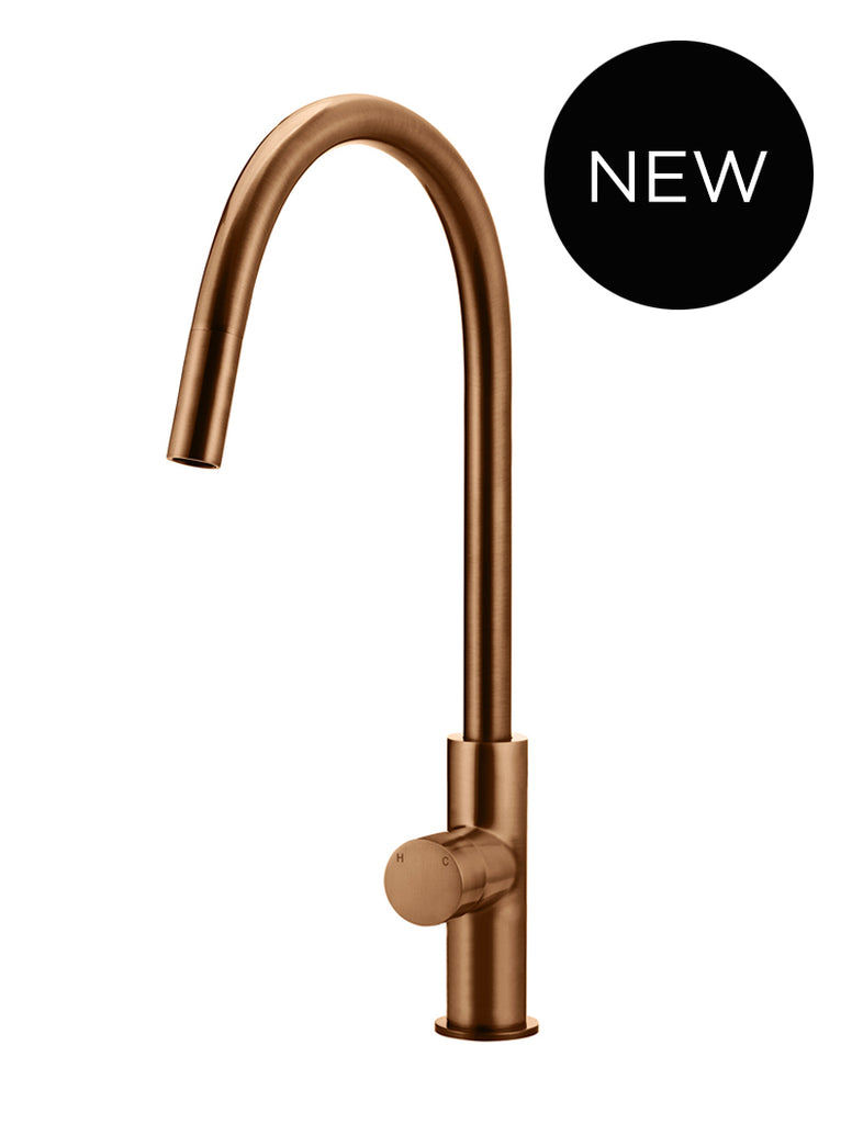 Round Pinless Piccola Pull Out Kitchen Mixer Tap