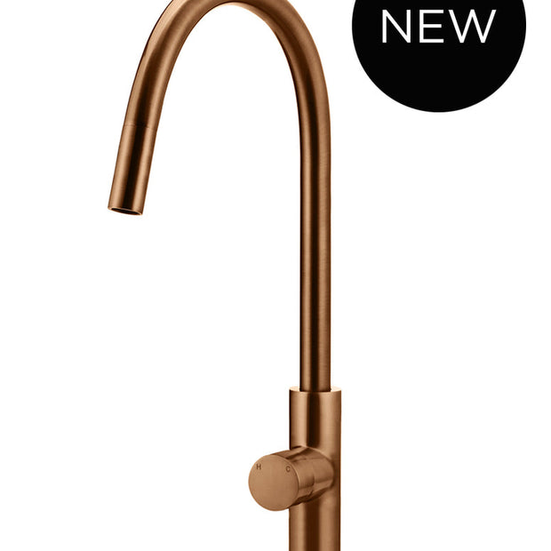 Round Pinless Piccola Pull Out Kitchen Mixer Tap