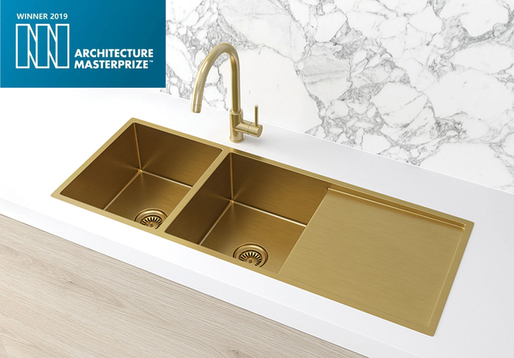 Lavello Kitchen Sink - Double Bowl & Drainboard 1160 x 440