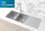 Lavello Kitchen Sink - Double Bowl & Drainboard 1160 x 440