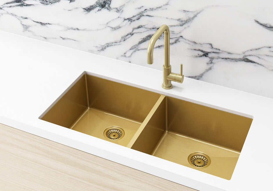 Lavello Kitchen Sink - Double Bowl 860 x 440 - Tiger Bronze