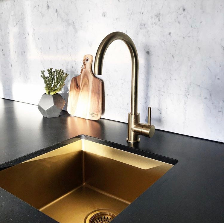 Lavello Kitchen Sink - Single Bowl 450 x 450 - Tiger Bronze
