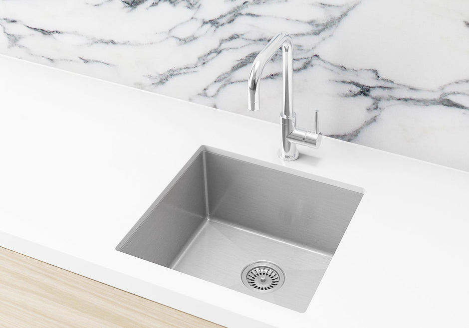 Lavello Sink Strainer and Waste Plug Basket with Stopper - PVD Brushed Nickel