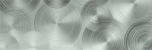 Metaluxe Alloy Vortex Metal Tiles and Mosaics 100x300mm tile