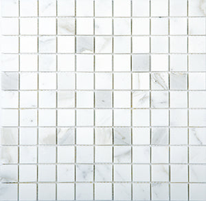 Classic Calacatta Honed Natural Stone Mosaic 300x300mm (MM-CAL-25H) tile