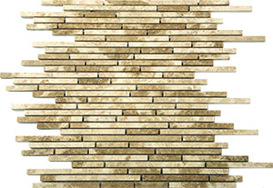 Bullets Emperador Light Natural Stone Mosaic tile