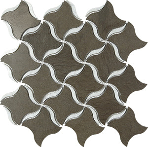 Nebula Fussana + carrara Nebula Natural Stone Mosaic tile