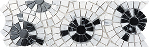 Joy Natural Stone Mosaic Joy 04 Multi Black 100x300