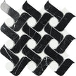 Ark Nero Marquina + carrara Natural Stone Mosaic tile