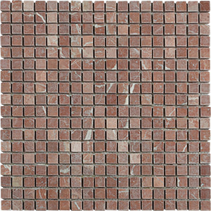 Classic Rojo Alicante Tumbled Natural Stone Mosaic tile