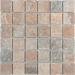 Classic Timber Brown Tumbled Natural Stone Mosaic tile