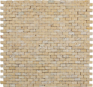Natural Split Travertine Giallo Natural Stone Mosaic tile