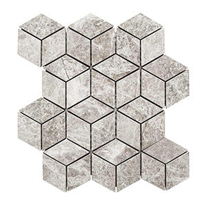 Diamond Cube 45x78 Silver Grey Natural Stone Mosaic tile
