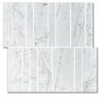 Nova Brick Bianco Carrara Natural Stone Mosaic tile