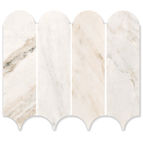 Feather Raw Silk Natural Stone Mosaic tile