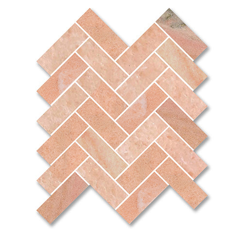 Brick Wave Rosa Natural Stone Mosaic tile