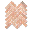 Brick Wave Rosa Natural Stone Mosaic tile