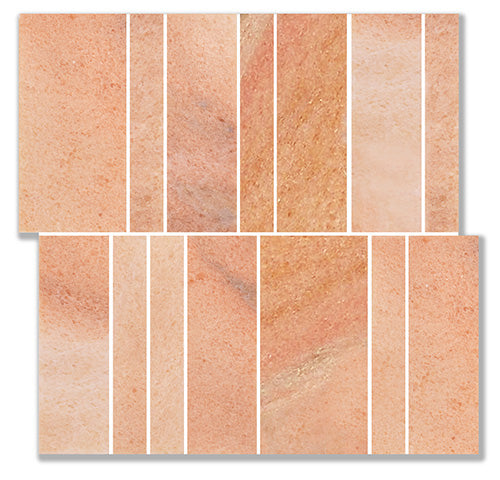 Nova Brick Rosa Natural Stone Mosaic tile
