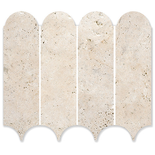 Feather Travertine Classico Natural Stone Mosaic tile