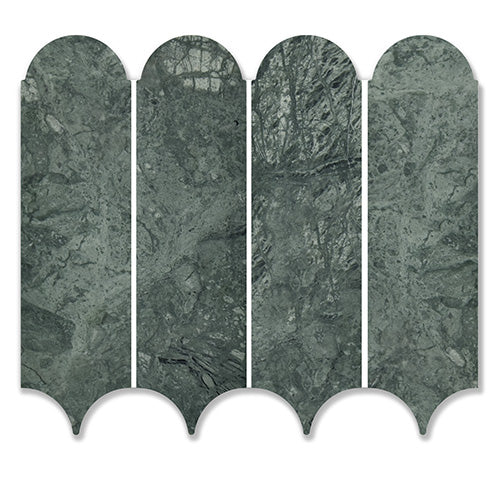 Feather Verde Alpi Natural Stone Mosaic tile