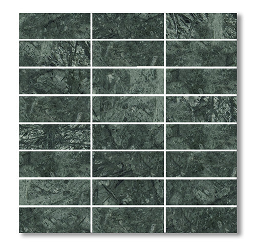 Stack Bond Verde Alpi Natural Stone Mosaic tile